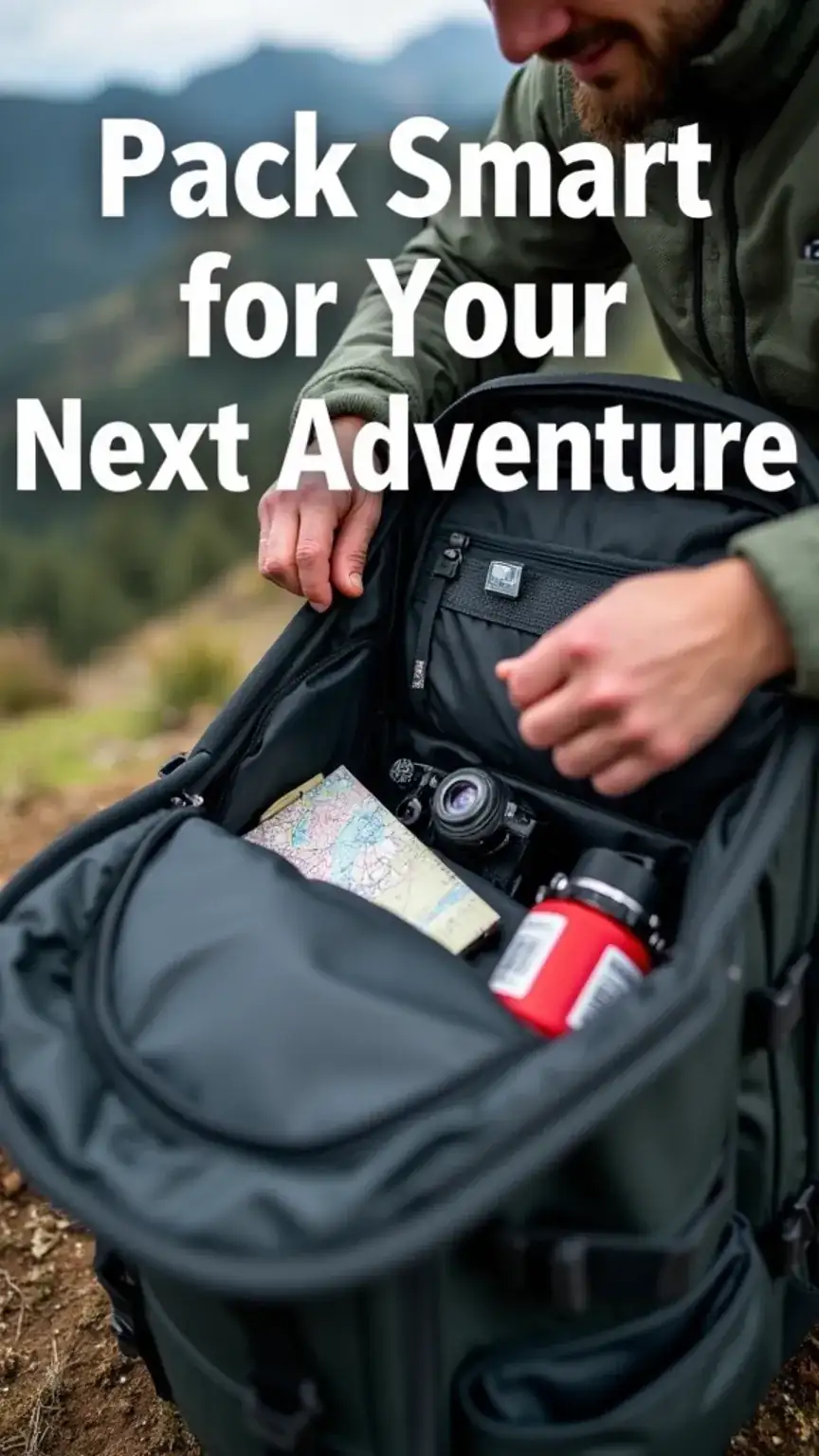 Organizing a travel backpack with essential gear, showcasing the best travel backpacks for men with multiple compartments and durability.