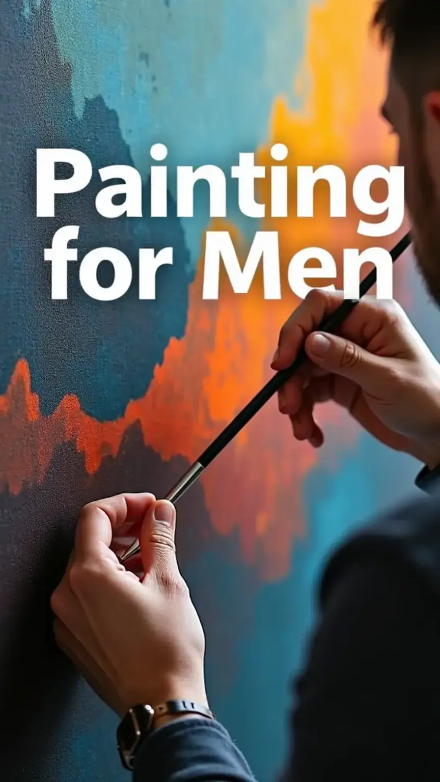 Painting as an artistic DIY craft for men. Unleash your creativity with these men's hobbies and art projects.