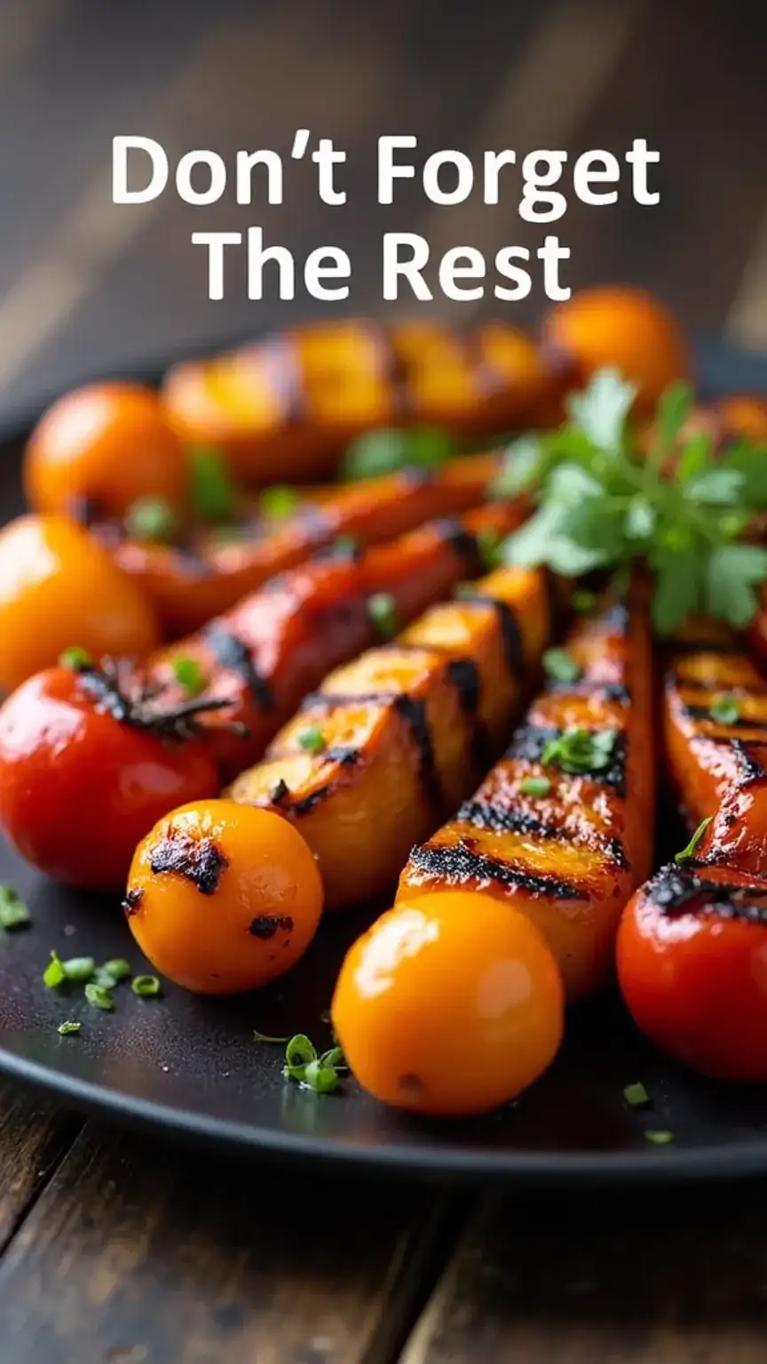 Perfectly grilled vegetables resting on a platter, showcasing the delicious results of mastering vegetable grilling techniques for the best grilled veggies.