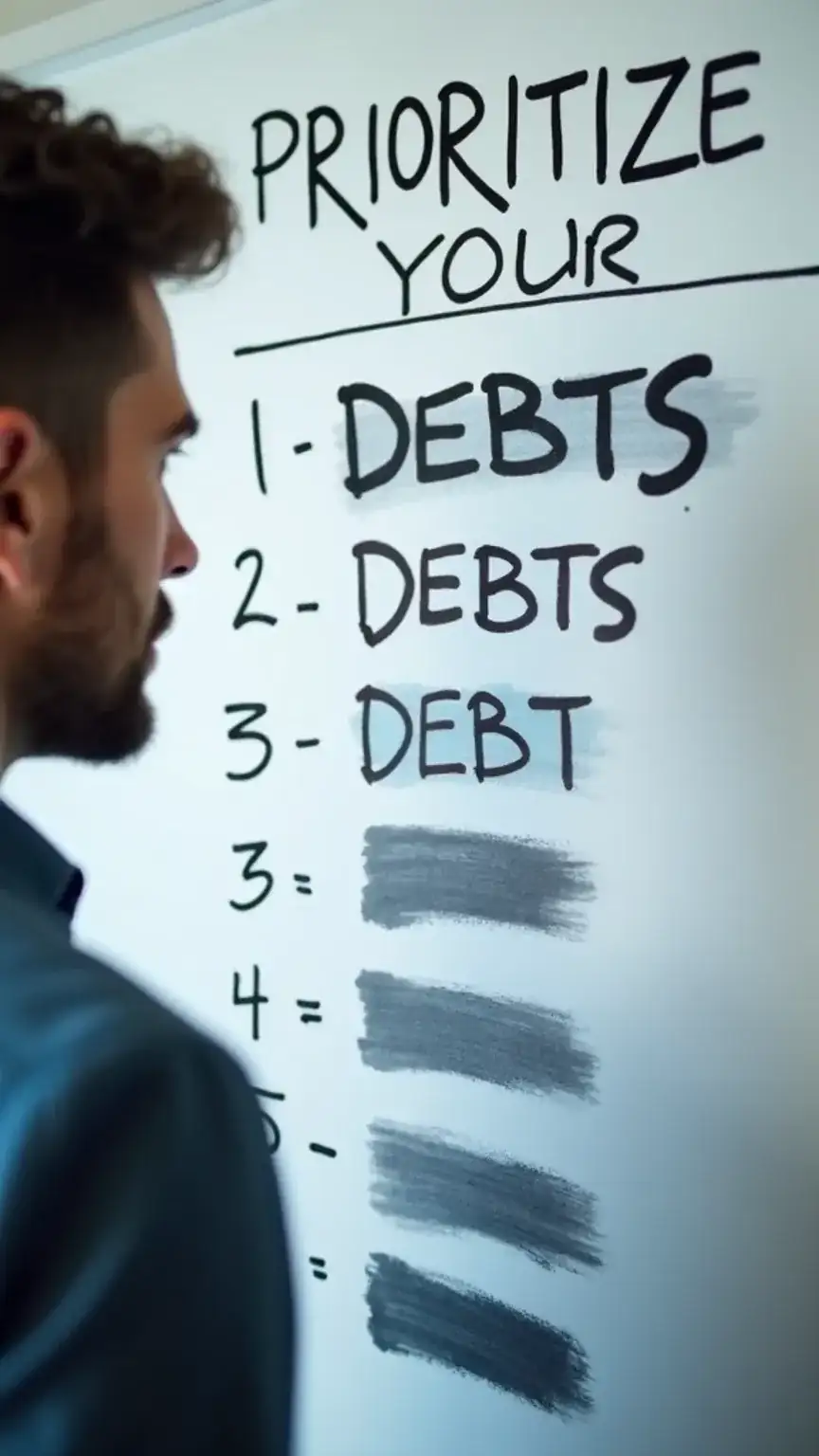 Prioritizing debts, debt management strategies, credit score improvement, financial health, loan prioritization, high-interest debt.