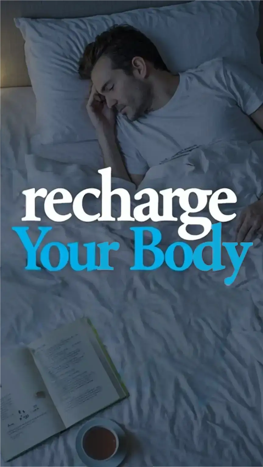 Man getting quality sleep, emphasizing the importance of rest for men's health and self-care routines.