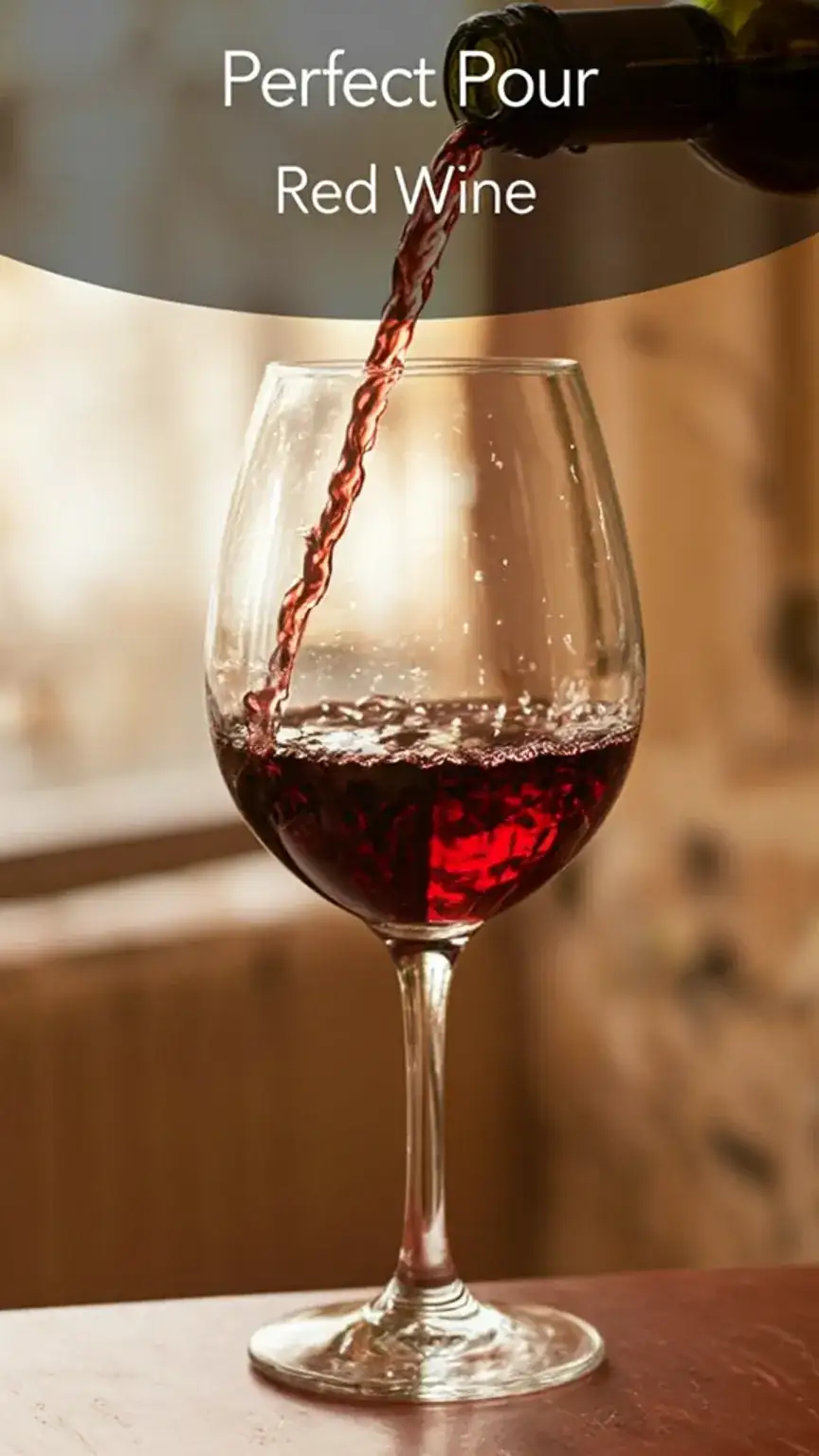 Elegant red wine glass with red wine, illustrating the importance of proper glassware for wine appreciation. Glassware guide, best bar glasses.