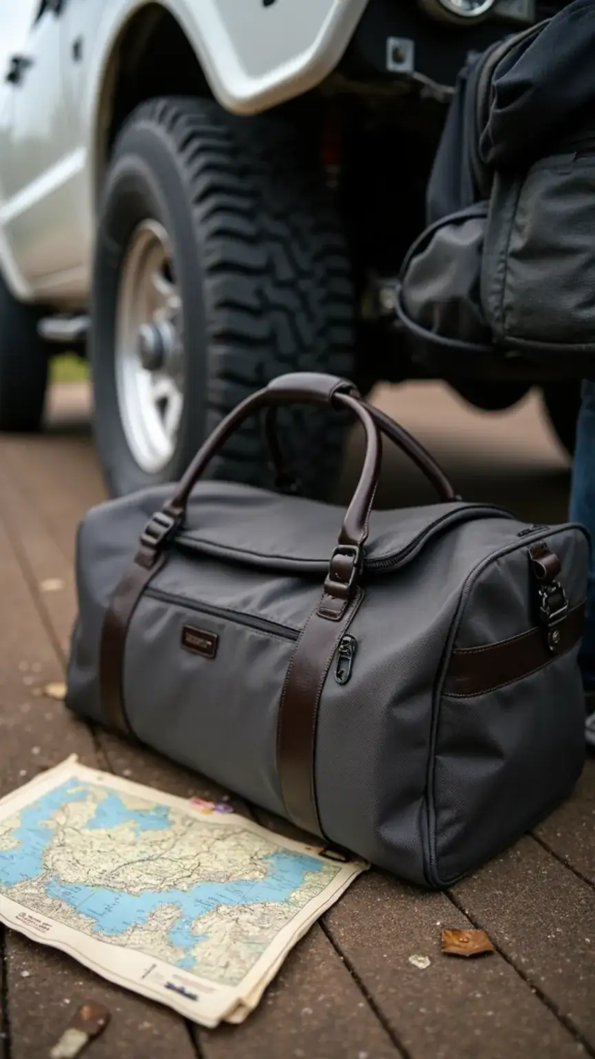 Road trip packing essentials for men, vehicle preparedness, US road trip planning, men's travel gear.