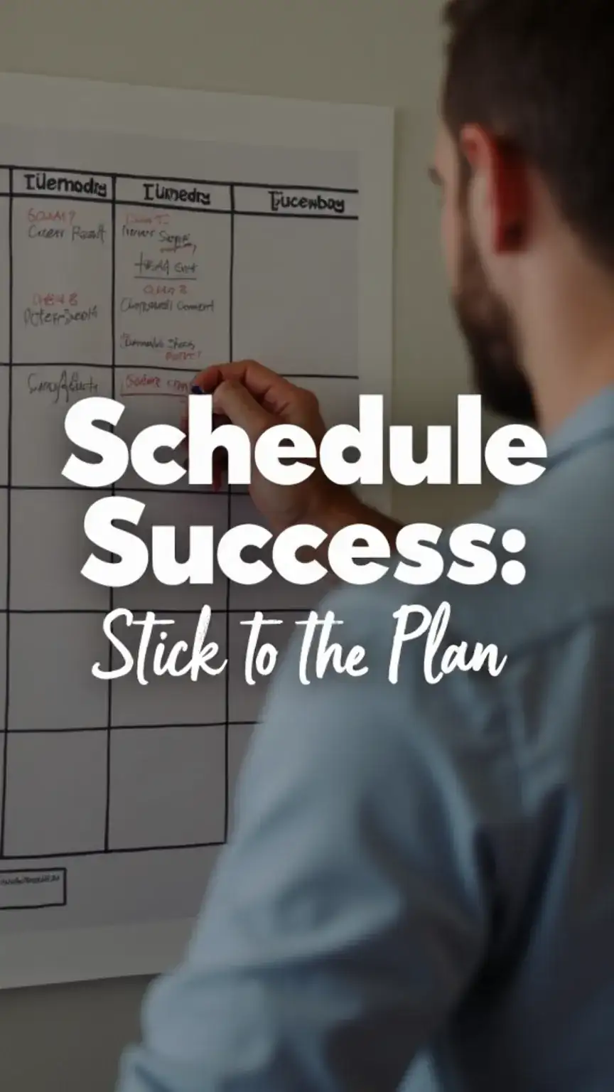 Setting a schedule for household responsibilities, emphasizing routine and commitment. Couple collaboration in managing chores. Keywords: household responsibilities, sharing chores, partnership, couple collaboration, chore schedule.