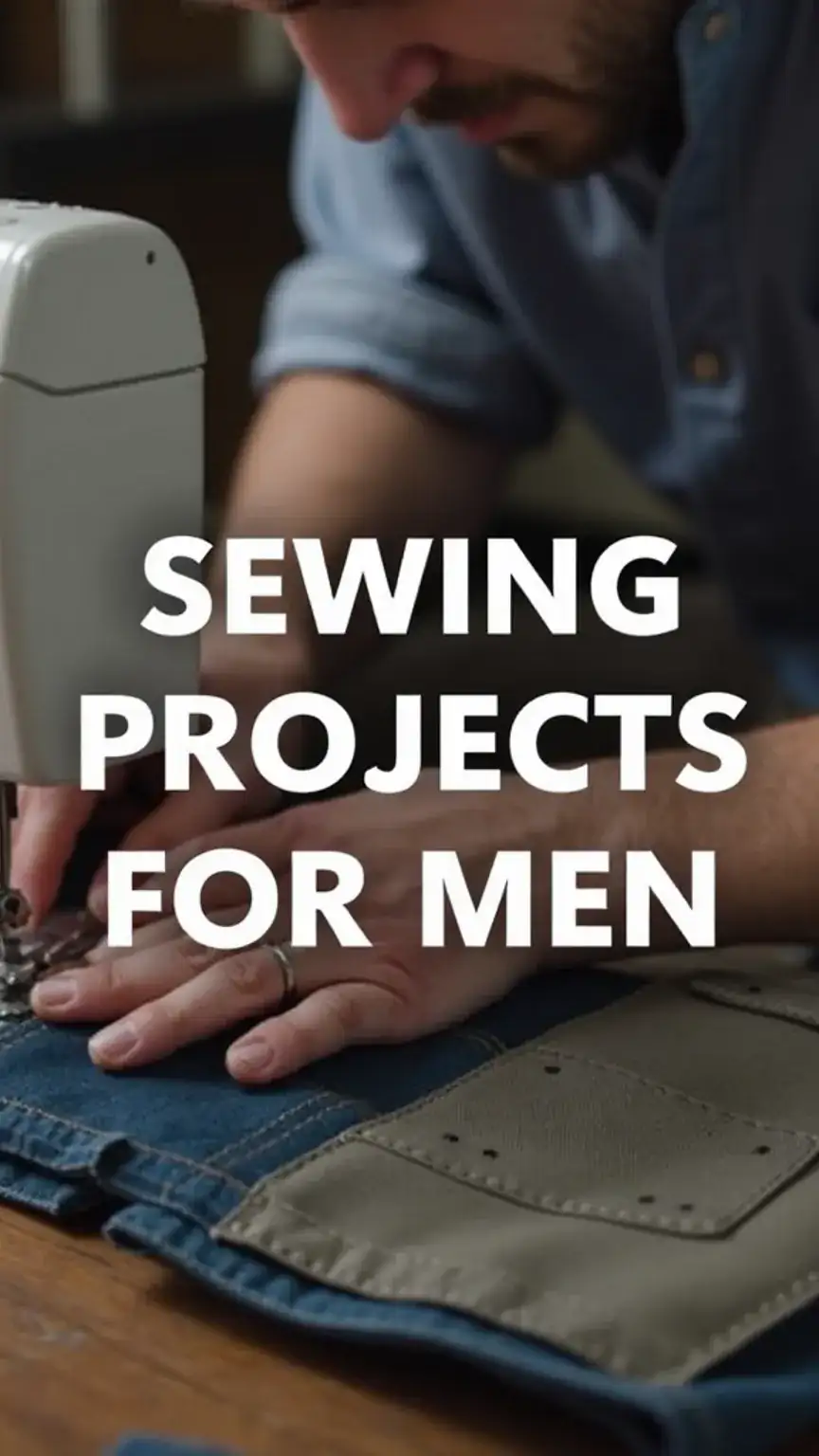 Sewing as a practical DIY craft for men, creating durable items. Discover useful men's hobbies and crafting skills.