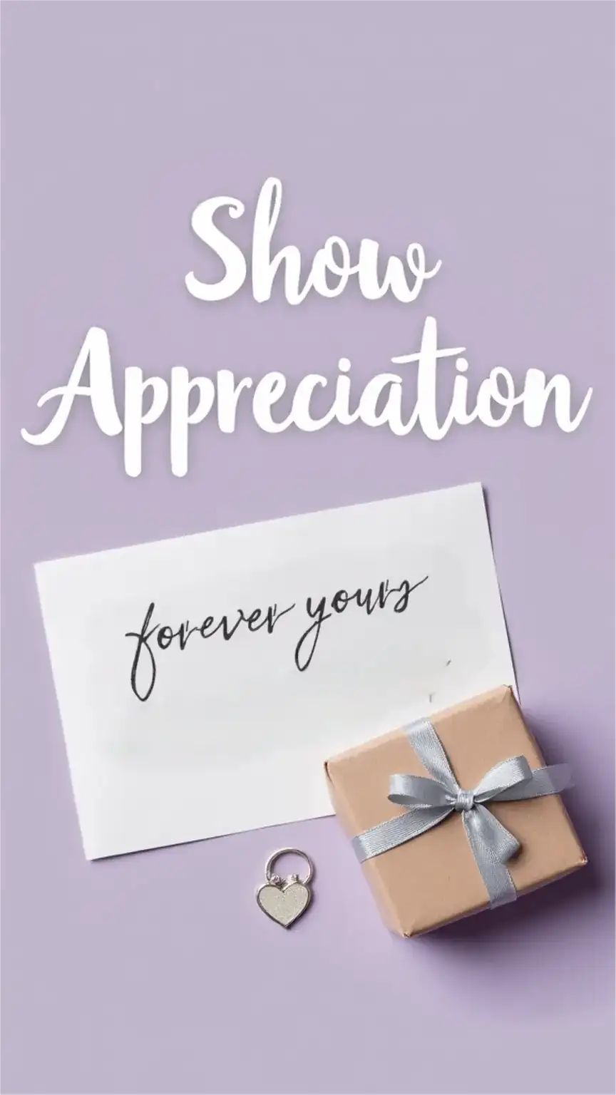 Appreciation and gratitude in relationships, thoughtful gifts, sweet notes, showing love, building trust, positive affirmations.