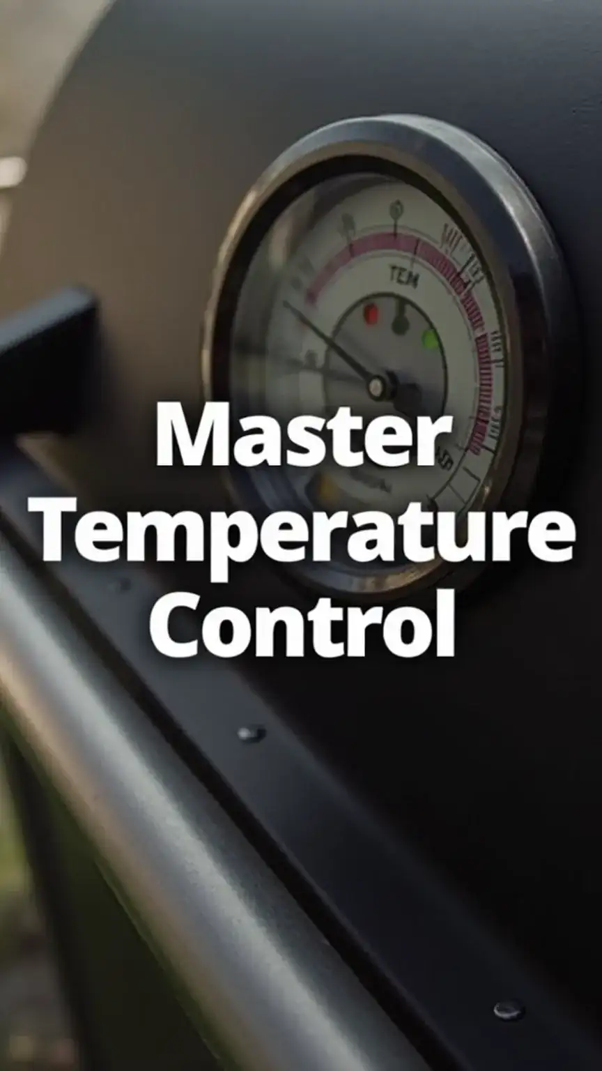 Close-up of a smoker's digital temperature control for precise heat. Beginner smoker guide, smoker reviews, temperature control in smoking.