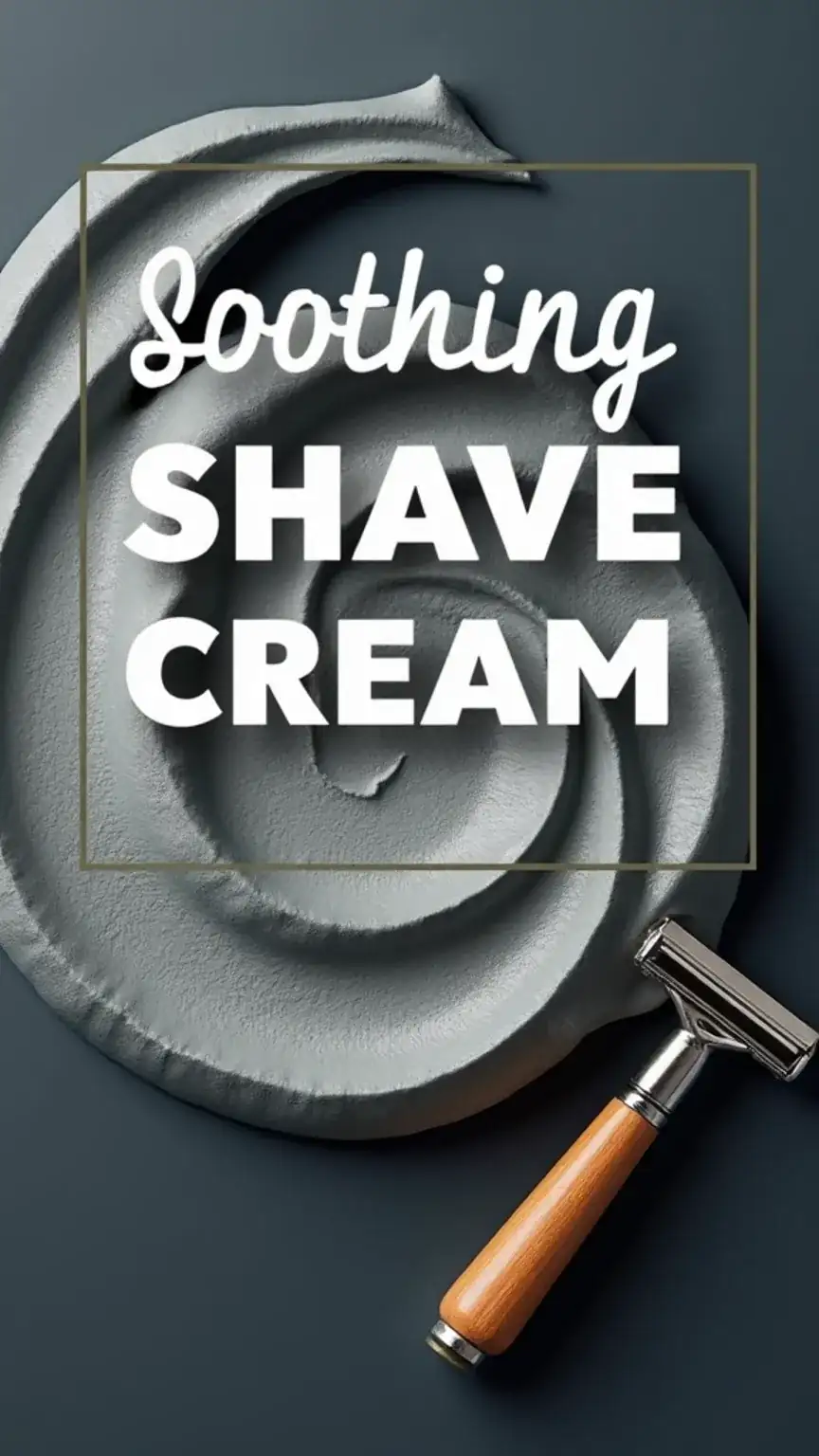 Close-up of luxurious shaving cream or gel, showing texture and ingredients. Men's shaving tips, best razors for men, skincare for shaving.