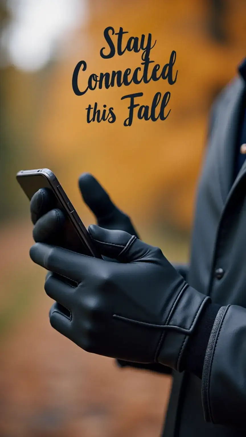 Men's leather gloves, touchscreen compatible, perfect for fall. Essential fall accessories men, men's autumn accessories, winter gloves.