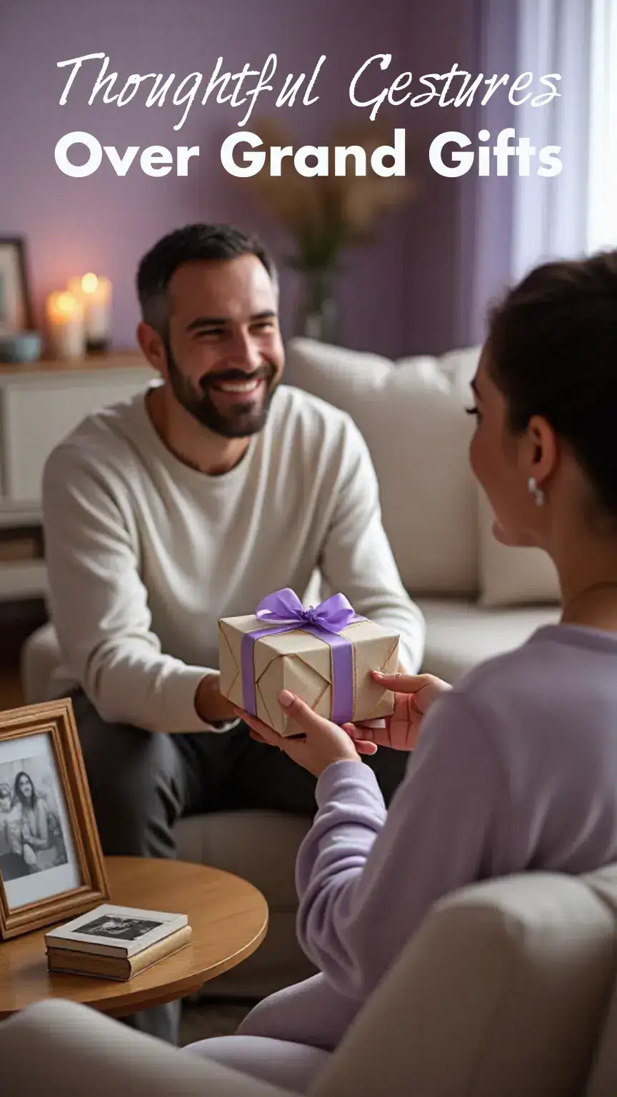 Man receiving a thoughtful gift, emphasizing the importance of etiquette tips for special occasions and relationship advice.