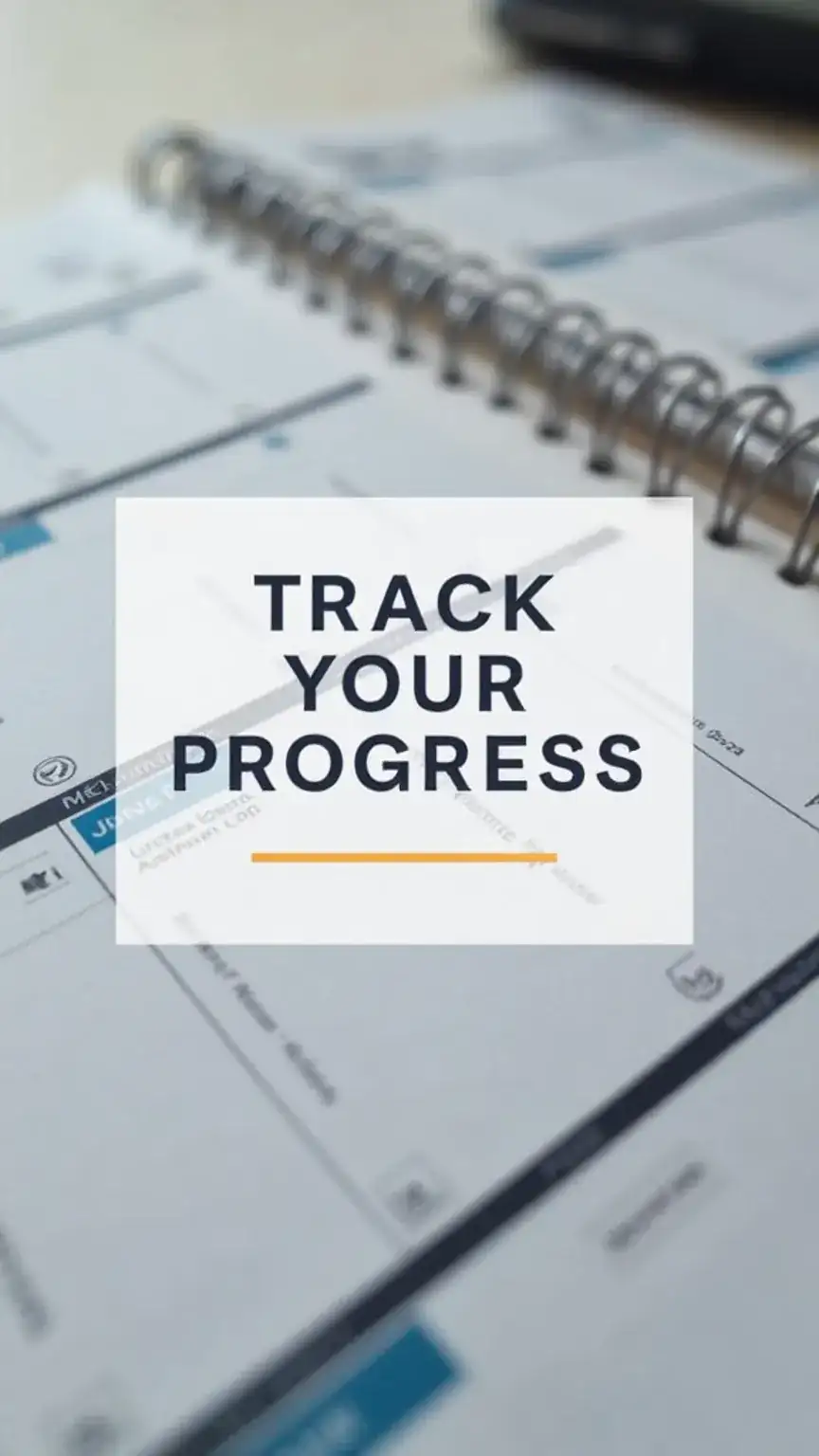 Tracking progress on personal goals, goal achievement calendar, masculine productivity, development planning, staying on track, overcoming procrastination, success metrics.