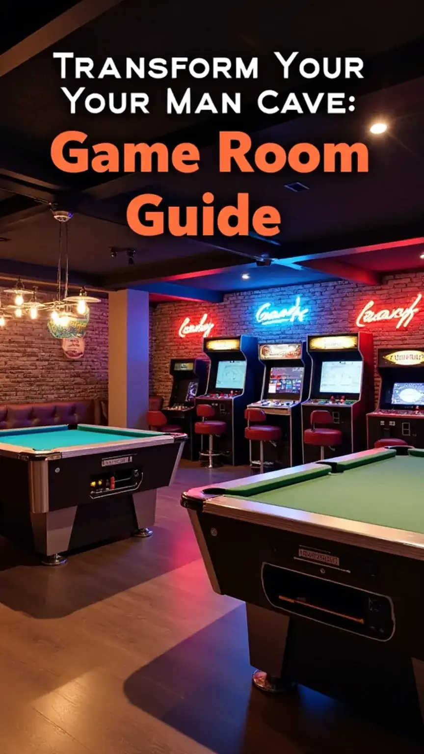 Transform Your Man Cave: A Step-by-Step Guide to Creating a Game Room