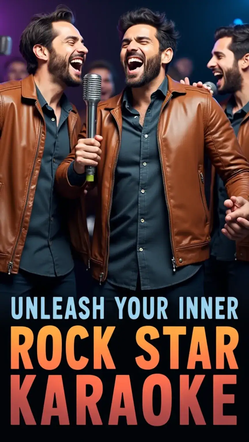 Karaoke night for social gatherings, group activities, party entertainment for men, fun social games.