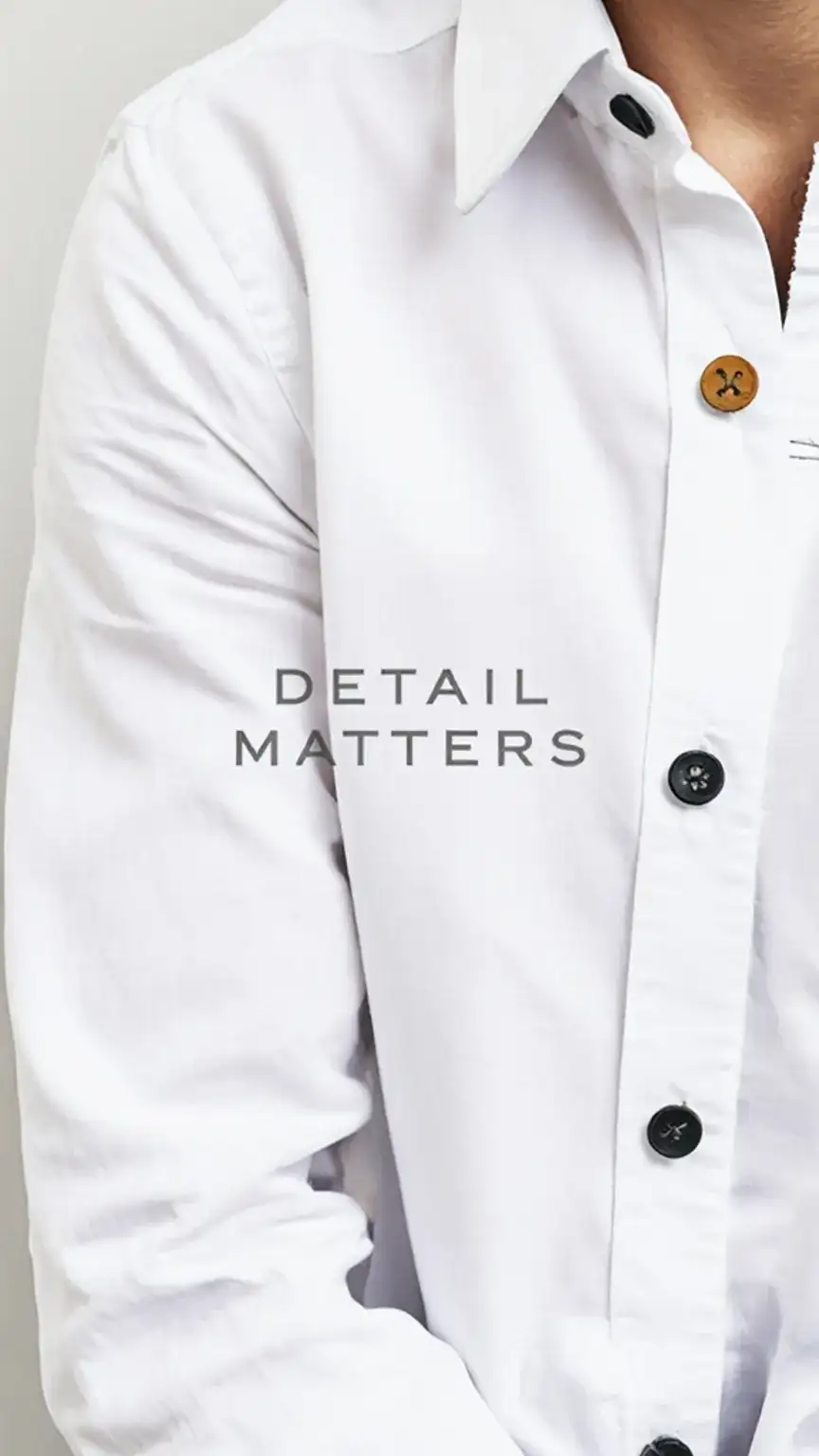 White shirt collar and cuff styles for men: point collar, spread collar, French cuff. How to choose shirt details for men's style.